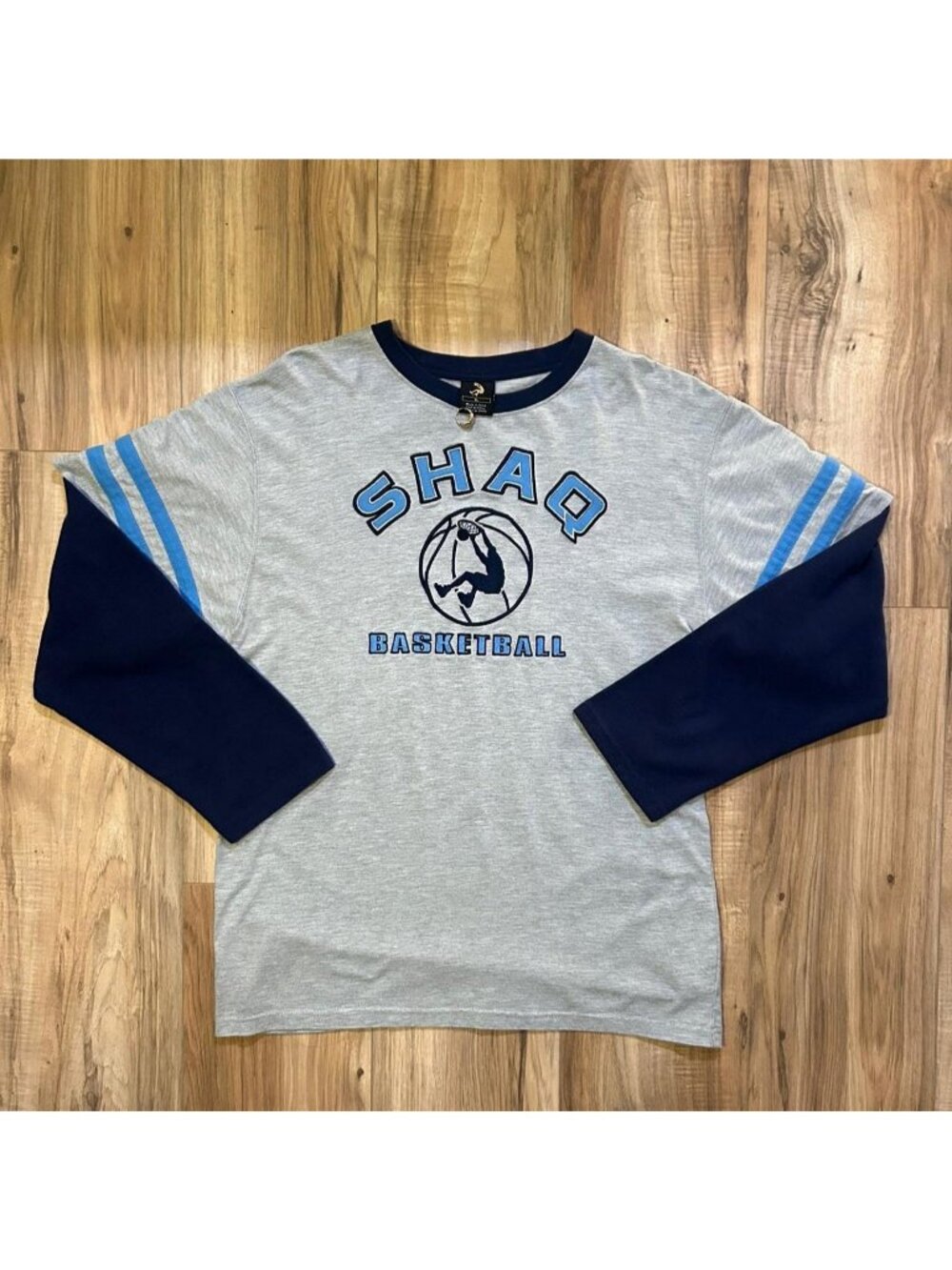 Vintage 90s Shaq Basketball Collegiate Long Sleeve XL
